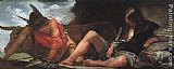 Diego Rodriguez De Silva Velazquez Famous Paintings - Mercury and Argus